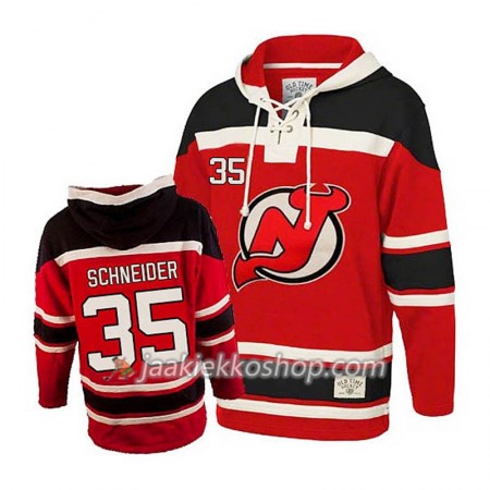 Miehille NHL New Jersey Devils Cory Schneider 35 Punainen Sawyer Hooded Sweatshirt